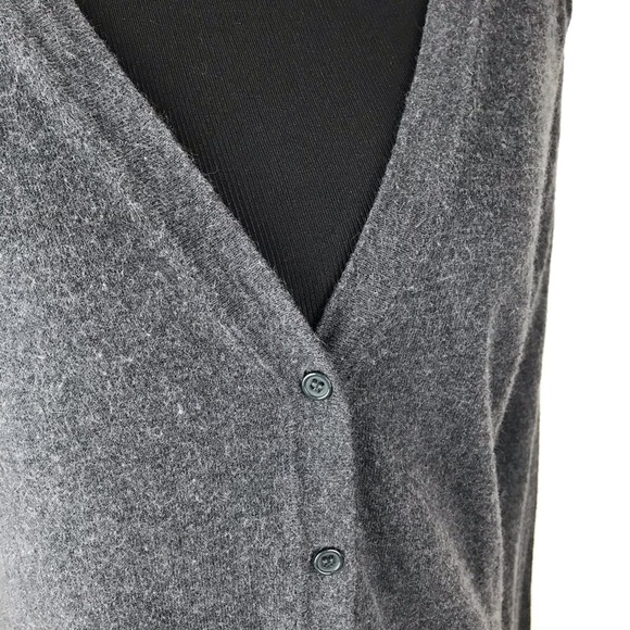FOREVER 21 Angora Blend Cardigan Dark Grey M - Picture 4 of 9